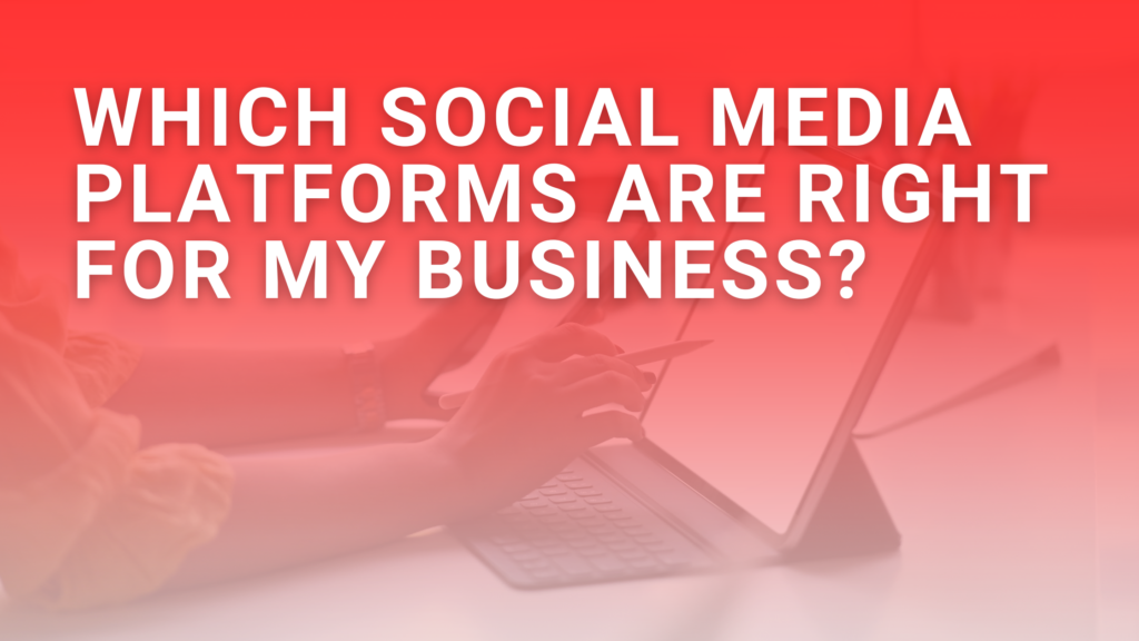 Which Social Media Platforms Are Right For My Business?
