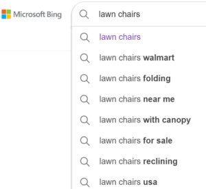 Bing Keyword Phrase Suggestion Tools 