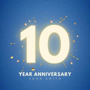 Example of an anniversary post